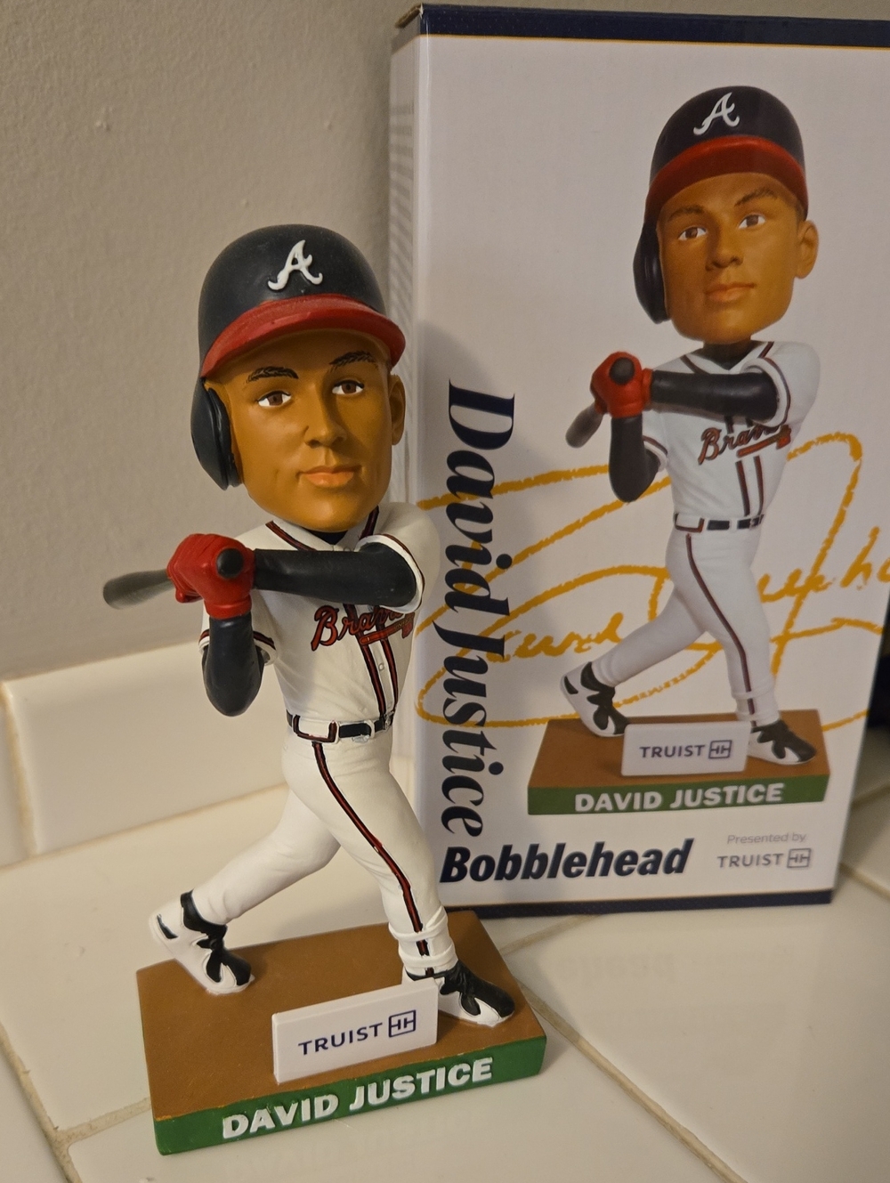 BRAND NEW David Justice Bobblehead - Atlanta Braves